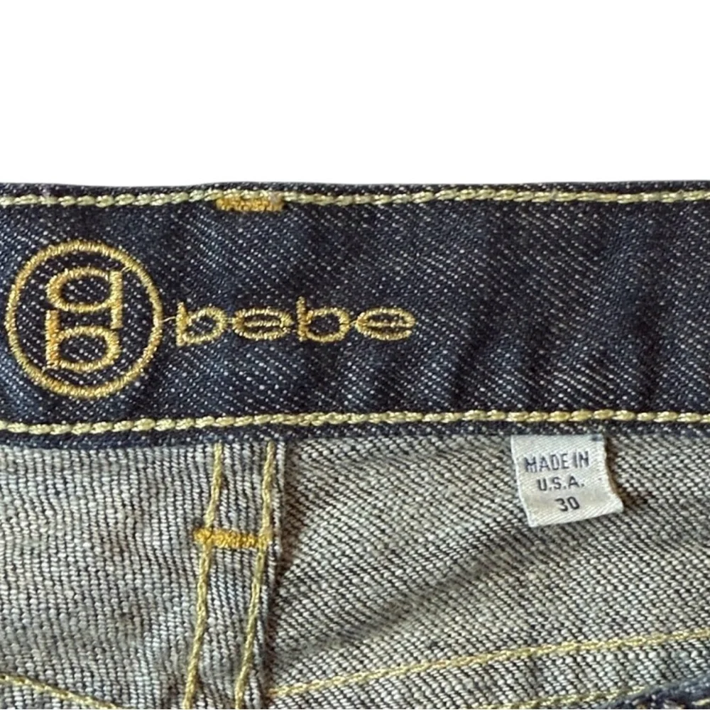 Vintage Y2K Bebe Carmen Rivet Jeans Boot Cut Size 30 - Picture 4 of 8